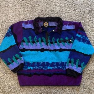 Sunbuster 80’s Vintage Colorful Patterned Pullover